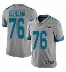 Men's Nike Jacksonville Jaguars #76 Ezra Cleveland Silver Stitched NFL Limited Inverted Legend Jersey