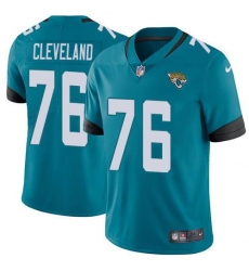 Men's Nike Jacksonville Jaguars #76 Ezra Cleveland Teal Green Alternate Stitched NFL Vapor Untouchable Limited Jersey