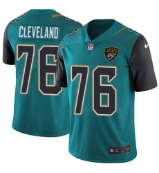 Men's Nike Jacksonville Jaguars #76 Ezra Cleveland Teal Green Team Color Stitched NFL Vapor Untouchable Limited Jersey