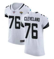 Men's Nike Jacksonville Jaguars #76 Ezra Cleveland White Stitched NFL Vapor Untouchable Elite Jersey