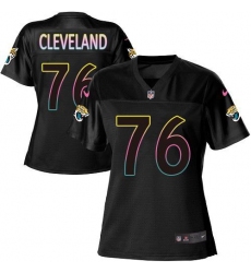 Women's Nike Jacksonville Jaguars #76 Ezra Cleveland Black NFL Fashion Game Jersey