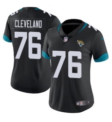 Women's Nike Jacksonville Jaguars #76 Ezra Cleveland Black Team Color Stitched NFL Vapor Untouchable Limited Jersey