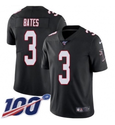 Men's Nike Atlanta Falcons #3 Jessie Bates Black Alternate Stitched NFL 100th Season Vapor Untouchable Limited Jersey