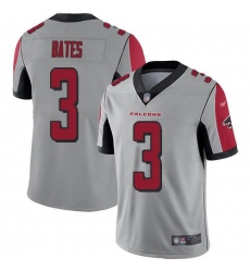 Men's Nike Atlanta Falcons #3 Jessie Bates Silver Stitched NFL Limited Inverted Legend Jersey