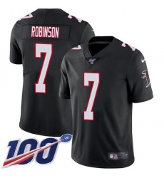 Men's Nike Atlanta Falcons #7 Bijan Robinson Black Alternate Stitched NFL 100th Season Vapor Untouchable Limited Jersey