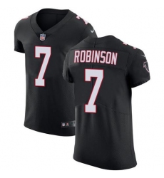 Men's Nike Atlanta Falcons #7 Bijan Robinson Black Alternate Stitched NFL New Elite Jersey