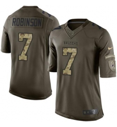 Men's Nike Atlanta Falcons #7 Bijan Robinson Green Stitched NFL Limited 2015 Salute To Service Jersey