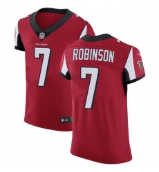 Men's Nike Atlanta Falcons #7 Bijan Robinson Red Team Color Stitched NFL Vapor Untouchable Elite Jersey