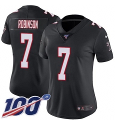 Women's Nike Atlanta Falcons #7 Bijan Robinson Black Alternate Stitched NFL 100th Season Vapor Untouchable Limited Jersey