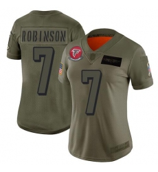 Women's Nike Atlanta Falcons #7 Bijan Robinson Camo Stitched NFL Limited 2019 Salute To Service Jersey