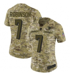 Women's Nike Atlanta Falcons #7 Bijan Robinson Camo Stitched NFL Limited Rush Realtree Jersey