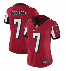 Women's Nike Atlanta Falcons #7 Bijan Robinson Red Team Color Stitched NFL Vapor Untouchable Limited Jersey