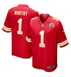 Men's Kansas City Chiefs Xavier Worthy Nike Red 2024 NFL Draft First Round Pick Player Jersey