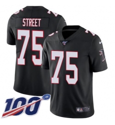 Men's and Youth Nike Atlanta Falcons #75 Kentavius Street Black Alternate Stitched NFL 100th Season Vapor Untouchable Limited Jersey