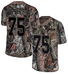 Men's and Youth Nike Atlanta Falcons #75 Kentavius Street Camo Stitched NFL Limited Rush Realtree Jersey