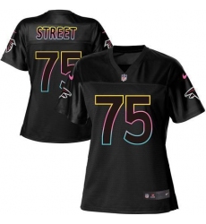 Women's Nike Atlanta Falcons #75 Kentavius Street Black NFL Fashion Game Jersey