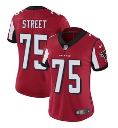 Women's Nike Atlanta Falcons #75 Kentavius Street Red Team Color Stitched NFL Vapor Untouchable Limited Jersey