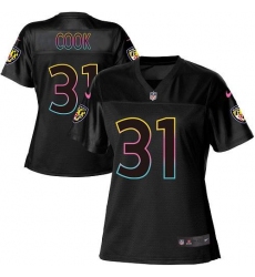 Women's Nike Baltimore Ravens #31 Dalvin Cook Black NFL Fashion Game Jersey