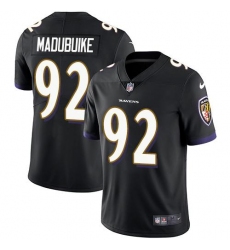 Men's Nike Baltimore Ravens #92 Justin Madubuike Black Alternate Stitched NFL Vapor Untouchable Limited Jersey