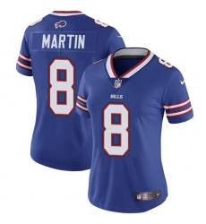 Women's Nike Buffalo Bills #8 Sam Martin Royal Blue Team Color Stitched NFL Vapor Untouchable Limited Jersey