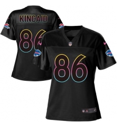 Women's Nike Buffalo Bills #86 Dalton Kincaid Black NFL Fashion Game Jersey