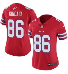 Women's Nike Buffalo Bills #86 Dalton Kincaid Red Stitched NFL Limited Rush Jersey