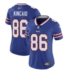 Women's Nike Buffalo Bills #86 Dalton Kincaid Royal Blue Team Color Stitched NFL Vapor Untouchable Limited Jersey