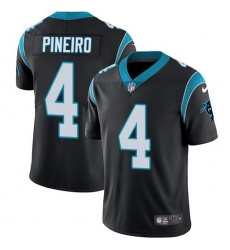 Men's Nike Carolina Panthers #4 Eddy Pineiro Black Team Color Stitched NFL Vapor Untouchable Limited Jersey