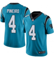 Men's Nike Carolina Panthers #4 Eddy Pineiro Blue Alternate Stitched NFL Vapor Untouchable Limited Jersey