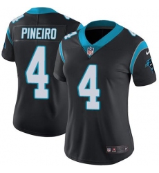 Women's Nike Carolina Panthers #4 Eddy Pineiro Black Team Color Stitched NFL Vapor Untouchable Limited Jersey