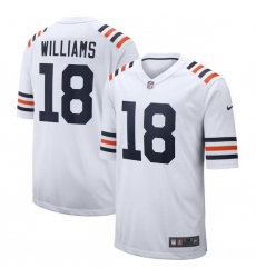 Unisex Chicago Bears #18 Caleb Williams Nike White 2024 NFL Draft 2nd Alternate Game Player Jersey