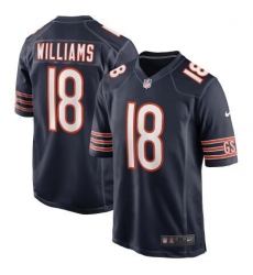 Unisex Chicago Bears Caleb Williams Nike Navy 2024 NFL Draft First Round Pick Player Game Jersey