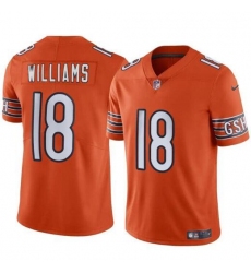 Unisex Chicago Bears Caleb Williams Nike Orange Alternate 2024 NFL Draft Jersey