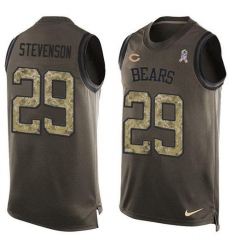 Men's Nike Chicago Bears #29 Tyrique Stevenson Green Stitched NFL Limited Salute To Service Tank Top Jersey