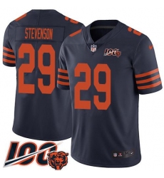 Men's Nike Chicago Bears #29 Tyrique Stevenson Navy Blue Alternate Stitched NFL 100th Season Vapor Limited Jersey