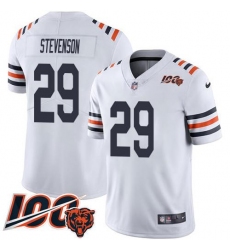 Men's Nike Chicago Bears #29 Tyrique Stevenson White Alternate Stitched NFL Vapor Untouchable Limited 100th Season Jersey