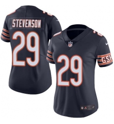 Women's Nike Chicago Bears #29 Tyrique Stevenson Navy Blue Team Color Stitched NFL Vapor Untouchable Limited Jersey