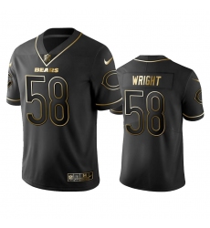 Men's Nike Chicago Bears #58 Darnell Wright Black Golden Limited Edition Stitched NFL Jersey