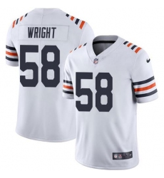 Men's Nike Chicago Bears #58 Darnell Wright White 2019 Alternate Classic Stitched NFL Vapor Untouchable Limited Jersey