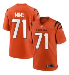 Unisex Cincinnati Bengals #71 Amarius Mims Nike Orange 2024 NFL Draft First Round Pick Player Game Jersey