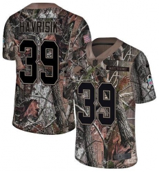 Men's Nike Cleveland Browns #39 Lucas Havrisik Camo Stitched NFL Limited Rush Realtree Jersey