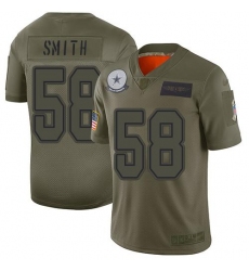 Men's Nike Dallas Cowboys #58 Mazi Smith Camo Stitched NFL Limited 2019 Salute To Service Jersey