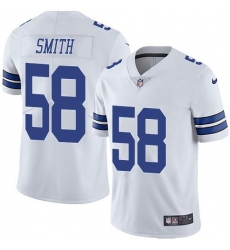 Men's Nike Dallas Cowboys #58 Mazi Smith White Stitched NFL Vapor Untouchable Limited Jersey