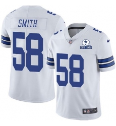 Men's Nike Dallas Cowboys #58 Mazi Smith White Stitched With Established In 1960 Patch NFL Vapor Untouchable Limited Jersey