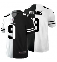 Men's Nike Detroit Lions #9 Jameson Williams Black V White Peace Split Nike Vapor Untouchable Limited NFL Jersey