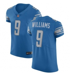 Men's Nike Detroit Lions #9 Jameson Williams Blue Team Color Stitched NFL Vapor Untouchable Elite Jersey