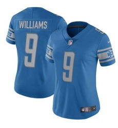 Men's Nike Detroit Lions #9 Jameson Williams Blue Team Color Women's Stitched NFL Vapor Untouchable Limited Jersey