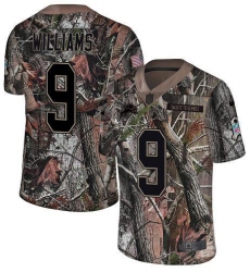 Men's Nike Detroit Lions #9 Jameson Williams Camo Stitched NFL Limited Rush Realtree Jersey