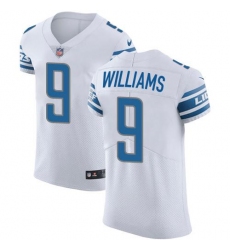 Men's Nike Detroit Lions #9 Jameson Williams White Stitched NFL New Elite Jersey