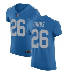 Men's Nike Detroit Lions #26 Jahmyr Gibbs Blue Throwback Stitched NFL Vapor Untouchable Elite Jersey